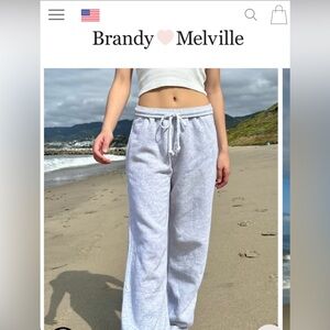 navy brandy melville soft Anastasia sweatpants